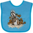 thumbnail image 3 of Inktastic Squirrel Superhero Landing with Acorns Boys or Girls Baby Bib, 3 of 4