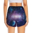 thumbnail image 4 of Haiem Planets Stars And Galaxies1 Women's 2 in 1 Running Shorts - Lightweight Athletic Workout Gym Yoga Breathable Sports Shorts Liner with Phone Pockets-Small, 4 of 9