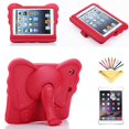 thumbnail image 1 of iPad mini 7.9 Case, iPad mini 2 Case, iPad mini 3 Case, iPad mini 4 Kids Case, Dteck Shockproof Heavy Duty Kickstand Protective Cover For iPad mini 1 2 3 4 7.9 inch (not fit mini 5), Red Elephant, 1 of 1