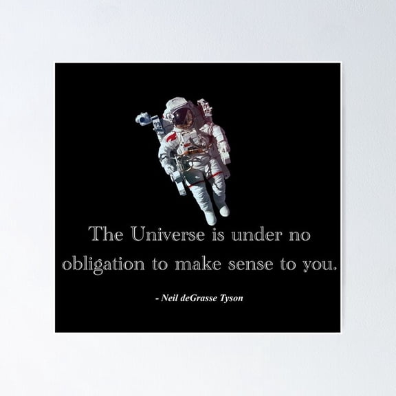 Neil Degrasse Tyson On The Universe Poster- Unframed Poster | Wall Art | Perfect For Home Decor & Gifts, 8x12