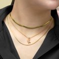 thumbnail image 3 of JeenMata Multipack 3 pcs 'K' Initial Charm Necklace Set - Initial Layered Necklace for Women in Yellow Gold Plated, Anniversary, Birthday, Christmas, 3 of 6