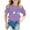 Z6-Purple, variant on shoper Girl Summer Tops Size 7-8 Printing T-Shirt Clothes Soft Cotton Crew Neck Tees Fashion Tops Tees Black 140