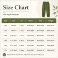 thumbnail image 4 of Boys Girls Sweatpants Elastic Waist Jogger Sports Pants with Pockets Straight Leg Ankle Cuff Bottoms for Outdoor Exercise, 4 of 8
