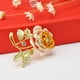 thumbnail image 5 of Broche de hoja para mujer Hugo amarillo Alfiler de broche, 5 of 7