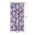 thumbnail image 5 of Purple Daisy Flower White Blooms Pattern Shower Curtain 36"x72" ,Bathroom Decorative Shower Curtains Set with 12 Hooks,Modern Waterproof Washable Shower Curtain, 5 of 6