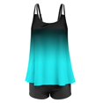 thumbnail image 3 of Plus Size Tankini Swimsuits for Women Two Piece Bathing Suits Tummy Control Long Torso Tank Tops with Boyshorts, 3 of 7