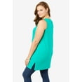 thumbnail image 5 of Roaman's Women's Plus Size Henley Ultimate Tunic Tank, 5 of 5