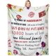 thumbnail image 1 of LHSHID to My Wife Gifts Blanket Anniversary Blanket You are My Life Letter Printed Flannel Blanket Warm Cozy Fuzzy Throw Blanket for Bedding Sofa and Travel 40x50in, 1 of 5