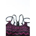 thumbnail image 4 of Rosy Color Block Lace Drawstring Tie Tankini Swimsuit Bikini, 4 of 18
