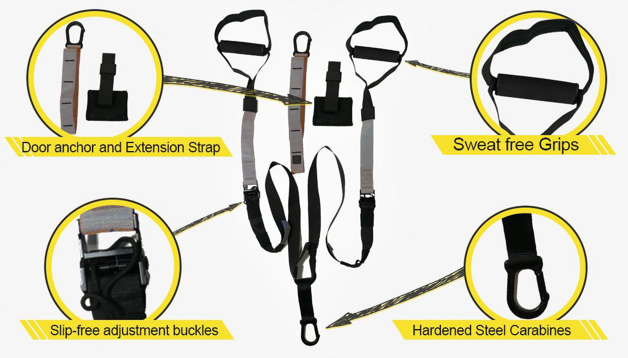 Dimok Suspension Trainer Resistance Band Full Body Workout with X-mount