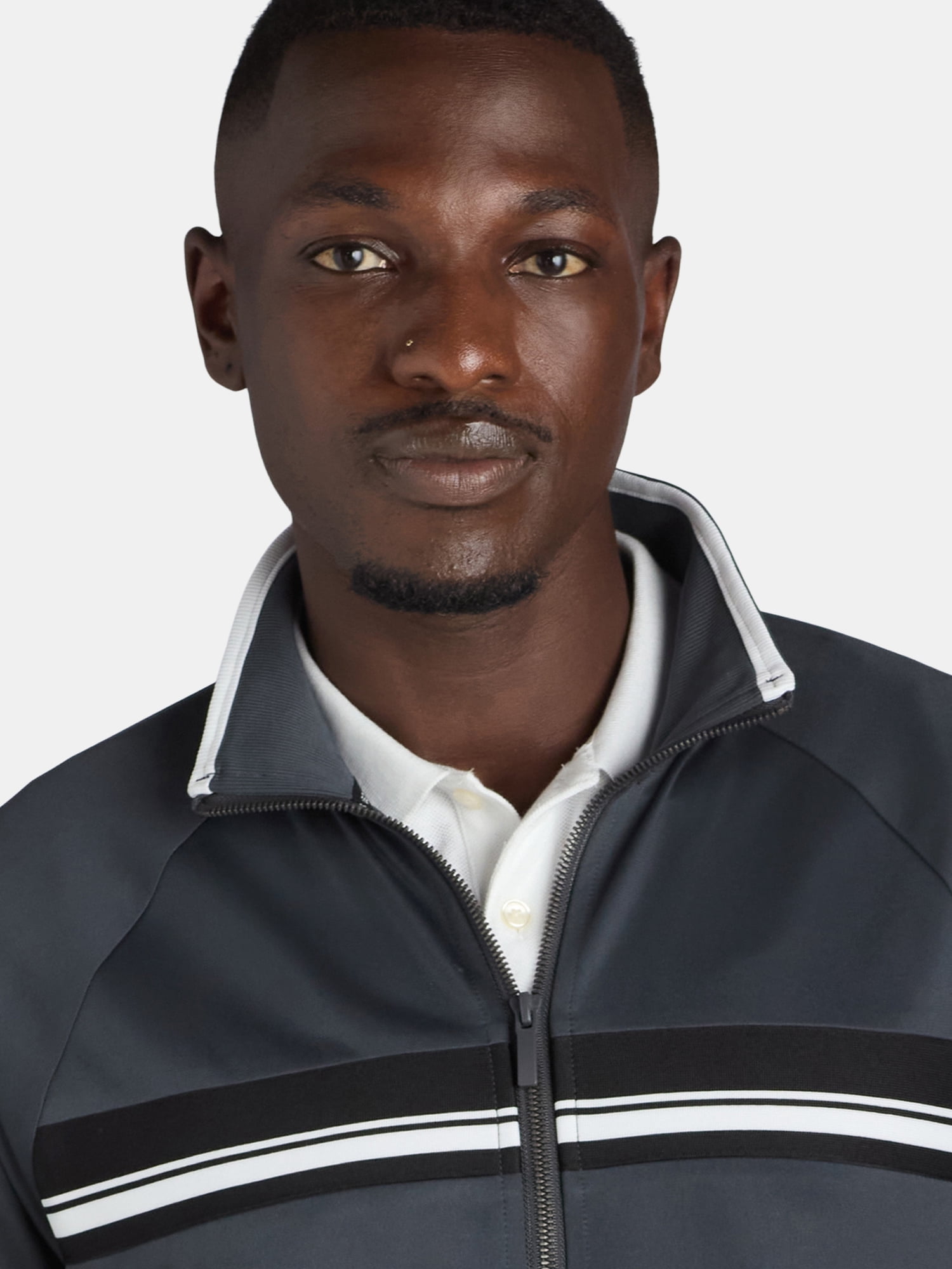 Athletic Works Men's and Big Men's Tricot Track Jacket, Sizes S-3XL