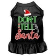 thumbnail image 3 of Christmas Pet Dog  Cat Dress Screen Printed, "Don't Tell Santa", 3 of 11