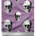 thumbnail image 1 of Soimoi Cotton Duck Fabric Horror Skull Halloween Print Sewing Fabric Yard 56 Inch Wide, 1 of 1