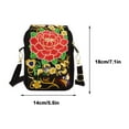 thumbnail image 3 of Hxlamzoo Home Supplies Clearance Yunnan Ethnic Style Embroidery Bag for Women Embroidered Body Mini Bag Flip Phone Bag, 3 of 5