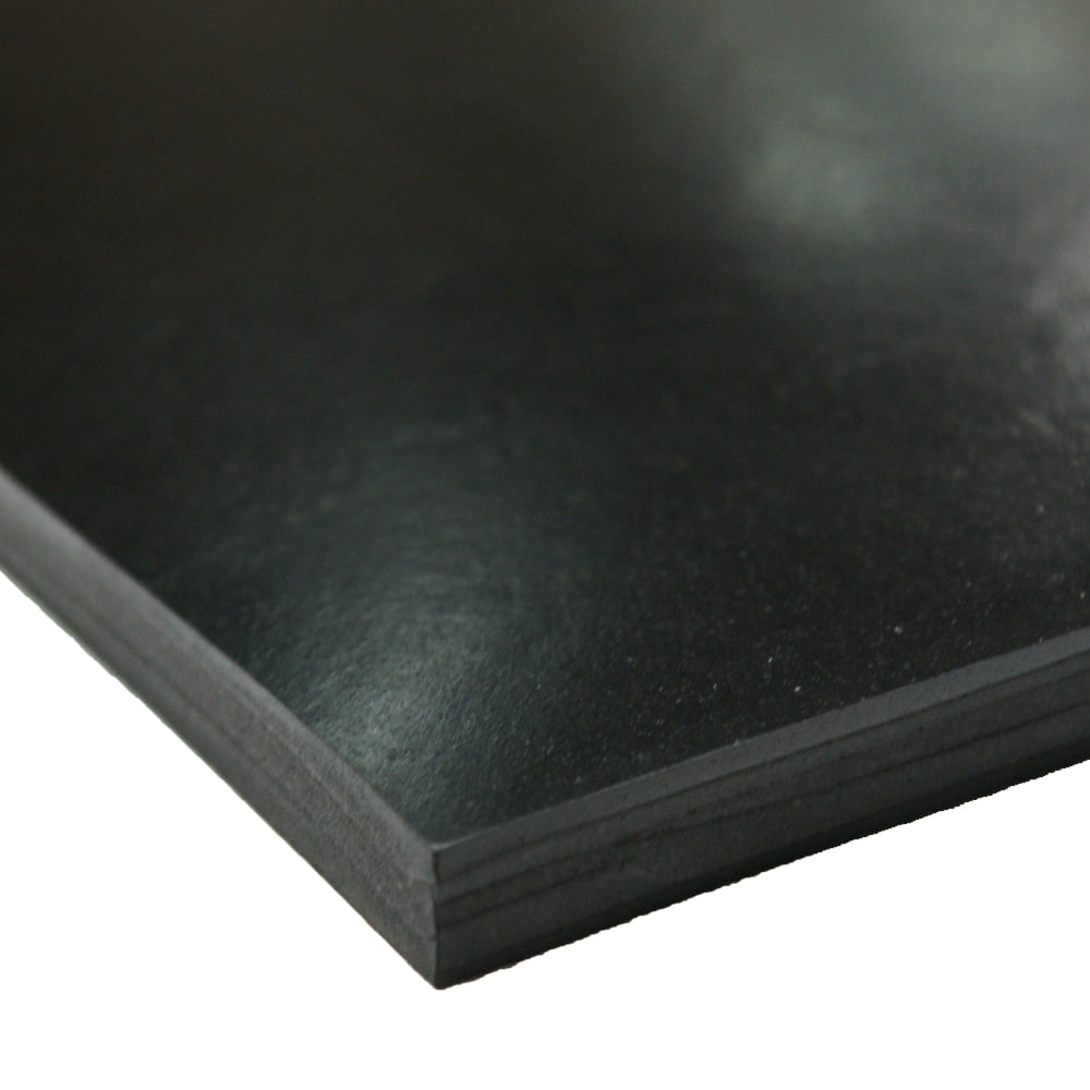 70 durometer 12" x 12" Black Silicone Rubber Sheet 1/32" thick 