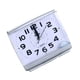 thumbnail image 1 of Bearachild Reloj despertador de forma cuadrada, Radio, movimiento de de barrido silencioso, decoración de mesa, alimentado por batería, relojes de Decoración del hogar Blanco Bearachild HA026177-01, 1 of 6