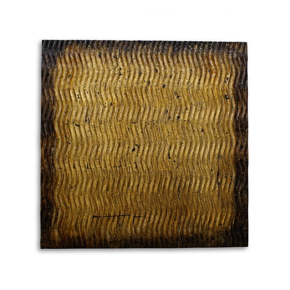 1" x 36" x 36" Bronze, Metallic, Ridge - Wall Art