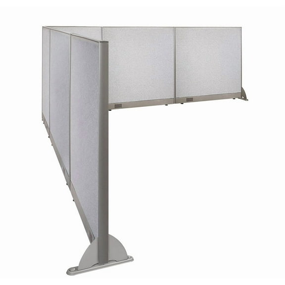 GOF L-shaped Freestanding Partition 126”D x 132”W x 48”H, Office Room Divider, Privacy Screen, Workstation Cubicle