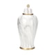 thumbnail image 1 of Florero de cerámica de tarro de jengibre jaspeado blanco para la decoración de la sala de estar de la mesa de la oficina del hotel Soledad Tarro de jengibre de cerámica, 1 of 5