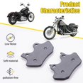 thumbnail image 4 of MWMNUN Pastillas de freno delanteras y traseras para Harley Davidson Softail Fat Boy Heritage Classic FLHRCi Road King Classic Touring FLHT Road Glide Dyna Electra Glide Sportster XLH883R/2000-2007, 4 of 5