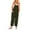 Army Green, variant on Akafmk Plus Size Jumpsuits for Women Summer,Casual Rompers for Women,Fashion Solid V Neck Sleeveless Belted High Waist Long Pants Rompers Loose Fitting Overalls