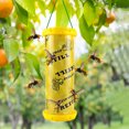 thumbnail image 1 of Paquete de 2 trampas para avispas trampas para abejas reutilizables no tóxicas para colgar al aire libre para jardín y patio, 1 of 4