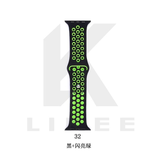 Correa de reloj Apple Watch Strap Serie silicona Ni-ke 38/40/41mm 42/44/45mm las correas iWatch de la serie 6/SE/5/4/3/2/1