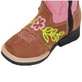 thumbnail image 4 of Infant Toddler Girls Western Embroidered Heart Floral Detailed Leather Boot, 4 of 4