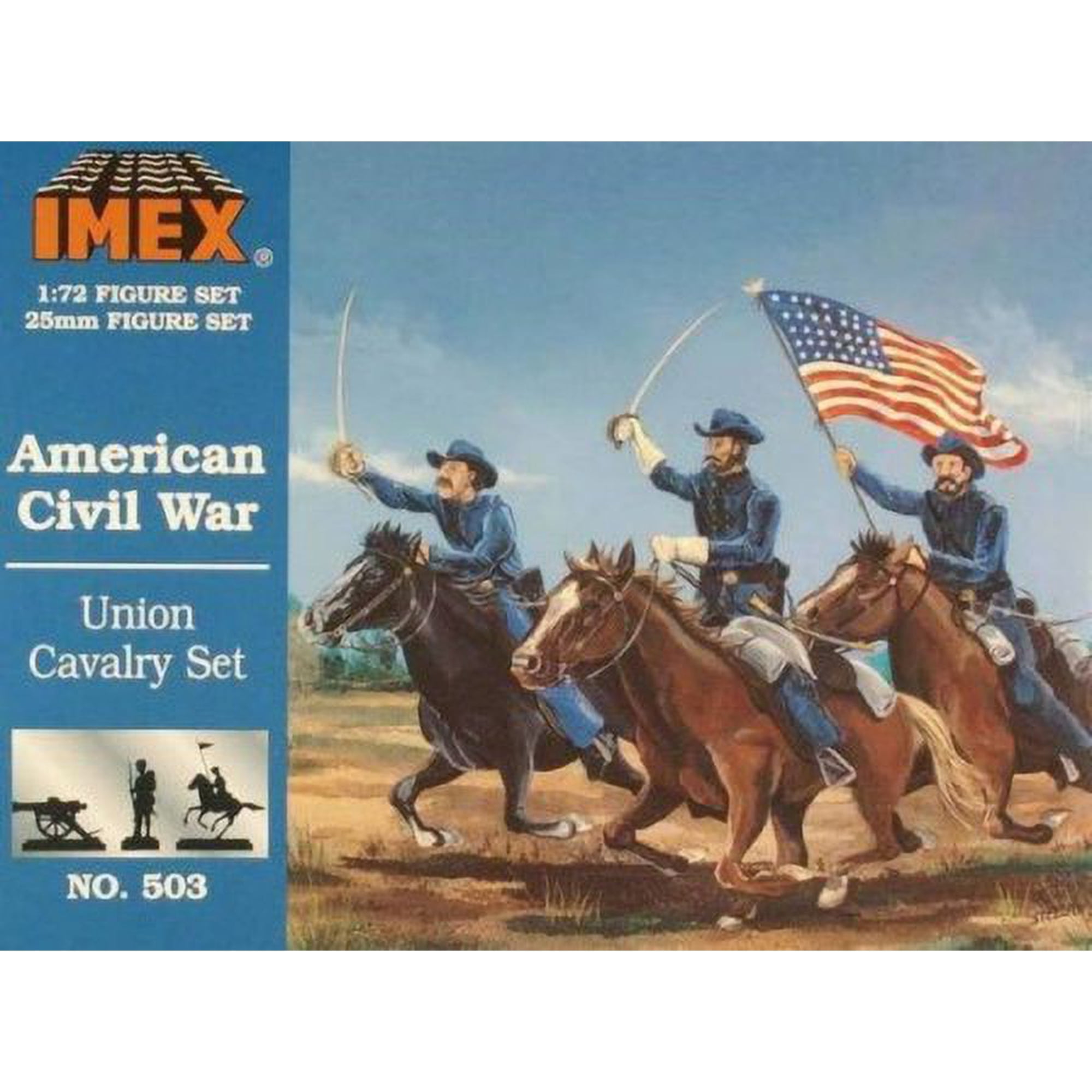 1/72 Union Cavalry Civil War Figure Set
