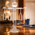 thumbnail image 4 of Miumaeov 6 Wine Glass Storage Holder Crystal Glass Wine Glass Down Hanging Cup Organizer Acrylic Drying Rack for Home Bar, 4 of 12