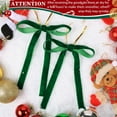 thumbnail image 4 of Velvet Christmas Ornaments Bows for Christmas Tree 24 PCS Christmas Xmas Decorations Velvet Ribbon Bows Vintage Decor Neutral Christmas Ornaments for Home Indoor Decor, 4 of 6