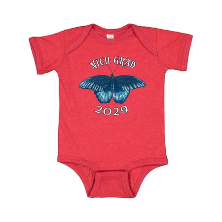 

Inktastic NICU Grad 2029 with Blue Butterfly Gift Baby Boy or Baby Girl Bodysuit