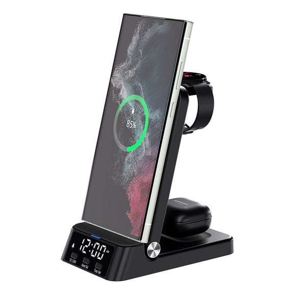 Charging Stand,With 4-in-1 With Clock Stand With 15w Station