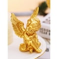 thumbnail image 1 of justharion 2pcs Cupid Angel Statue Tabletop Cherub Home Decor Garden Ornament Golden, 1 of 7