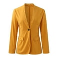 thumbnail image 3 of Womens Lightweight Blazer Clearance Lightweight Lapel Fall Fashion Business 2024 Blazer Button Front Oversized Work Jackets Deal Of the Prime Of Day Today, 3 of 4