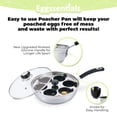 thumbnail image 4 of Sartén para escalfar huevos Eggssentials, antiadherente, de acero inoxidable, 4 of 7