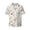 Wildflower Watercolor, variant on offers the 3d Lighthouse in the Surf for Men's Casual Short-sleeved Shirt, a button-up collared shirt with a pocket, perfect for beach vacations and yacht travel in the Medium size.