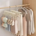 thumbnail image 5 of Bra Hanger for Closet, Tank Top Organizer 20 Hooks Capacity Foldable Wood Space Saving Hanger Closet Organizers and Storage for Dorm & Apartment for Tank Top, Hats, Scarf etc., 5 of 6