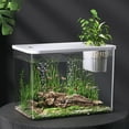 thumbnail image 2 of High Clear Pet Fish Habitats Tanks Modern Ecologic Fishtanks For Indoor Tabletop Decoration with Safe Lid Plant Holder, 2 of 8