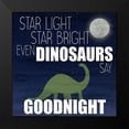 thumbnail image 2 of Bailey, Ann 15x15 Black Modern Framed Museum Art Print Titled - Dinosaurs Say Goodnight, 2 of 5