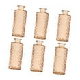 thumbnail image 4 of TISHITA 6x Glass Bud Vases Flower Arrangement Display for Office Living Room Kitchen Brown, 4 of 8