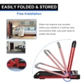 thumbnail image 6 of FYC 2.5HP Under Desk Treadmill 2 in 1 Folding Treadmill for Home Office, Foldable Treadmill Compact Electric Walking Running Machine w/ Remote Control & LED Display, Walking Running Jogging (Red), 6 of 7