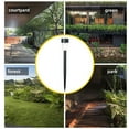 thumbnail image 3 of Solar Pathway Lights, 11.6" Waterproof Outdoor Solar Stake Lights with Auto On/Off, Landscape Yard Lights for Lawn, Patio, Walkway, Driveway Decor, 3 of 8