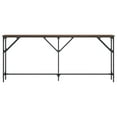 thumbnail image 2 of vidaXL Console Table Brown Oak 180x23x75 cm Engineered Wood, 2 of 5