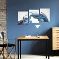 thumbnail image 5 of Abstract Picture Decor Wall Art Modern Simple Style for Bedroom Living Room Blue Walls Decoration 12"x16"x3 Panel, 5 of 6
