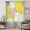 Yellow and Grey, variant on Burnt Orange Sheer Curtains 54 Inches Long, Modern Geometric Grey Oil Painting Abstract Light Filering Curtains, Breathable Simi Curtain Privacy Drapes for Kitchen Bathroom Small Window Treatment