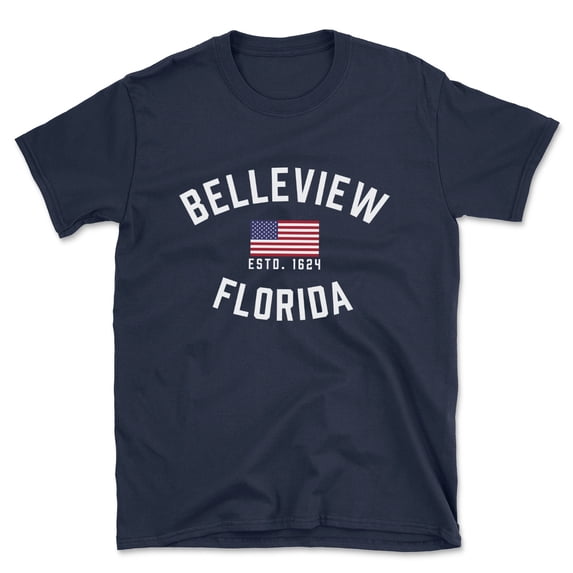 Belleview Florida Patriot Men's Cotton T-Shirt