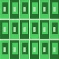 thumbnail image 1 of Ahgly Tapis d'Intérieur Lavable en Machine Carré Vert Transitionnel, 5 Pieds Carré, 1 of 7