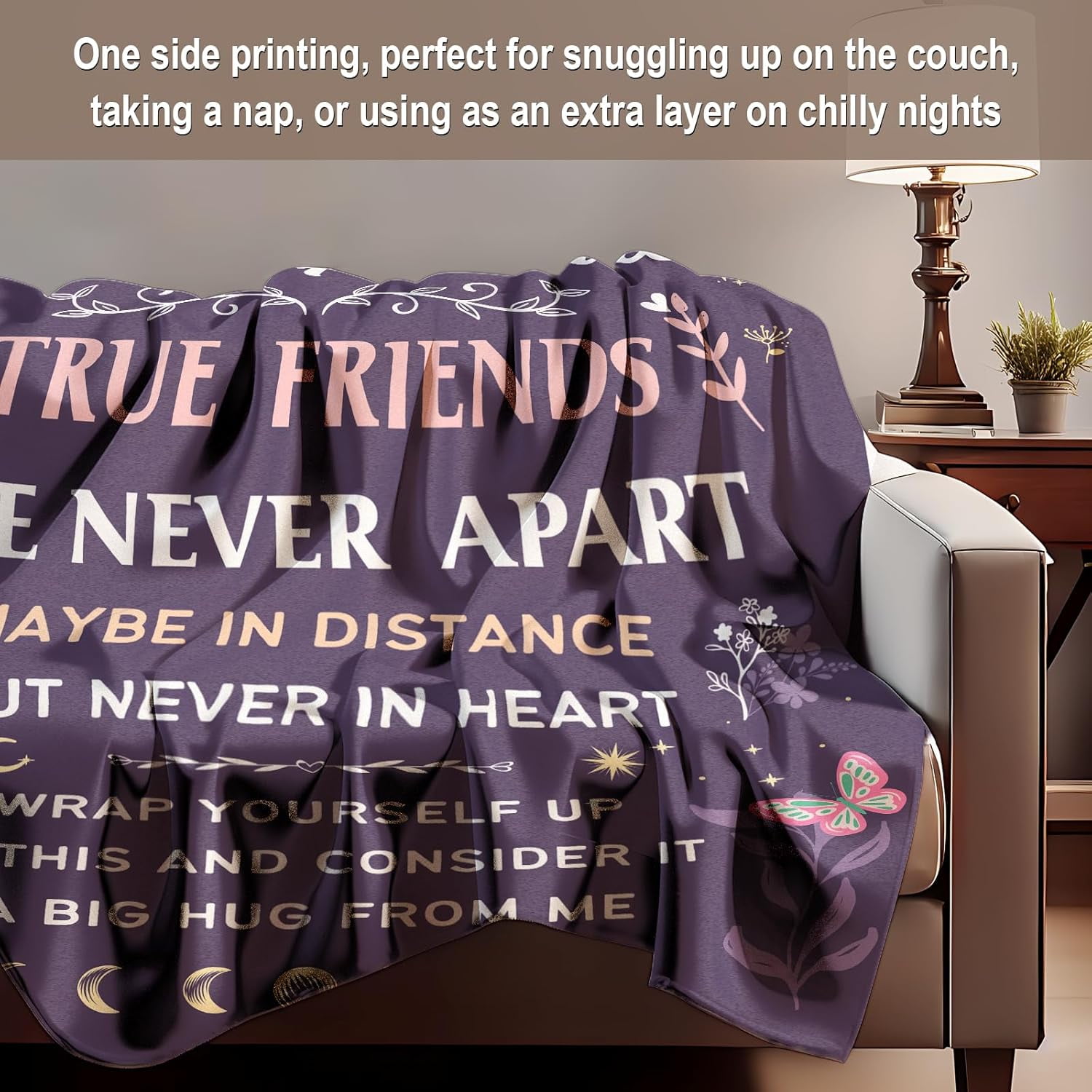 Bestie Gifts for Women on Christmas - Best Friend Blanket Gift - Bestie Gift, Best Friend Happy Birthday Gifts - Friendship Flannel Throw Blanket Thinking of You Far Away Gifts