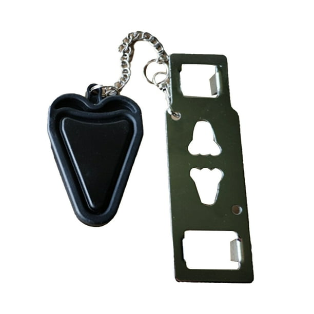 Speravity Cerraduras portátiles Seguridad antirrobo Pestillo de apartamento adicional Hotel Acero inoxidable Tapón de puerta extraíble a prueba de Type2 NO2 Speravity TO000603-01B